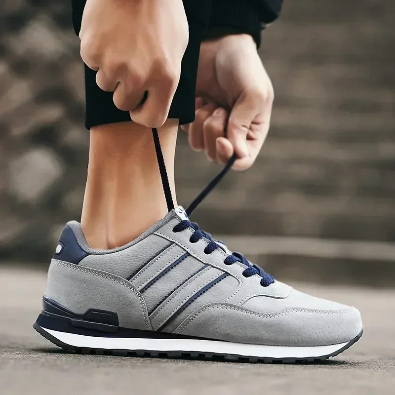 Sports shoes Breathable Sneakers Men Sport Running shoes Women Light Athletic shoes Leather Men Casual Flats Trail Walking shoe Plus size 45
