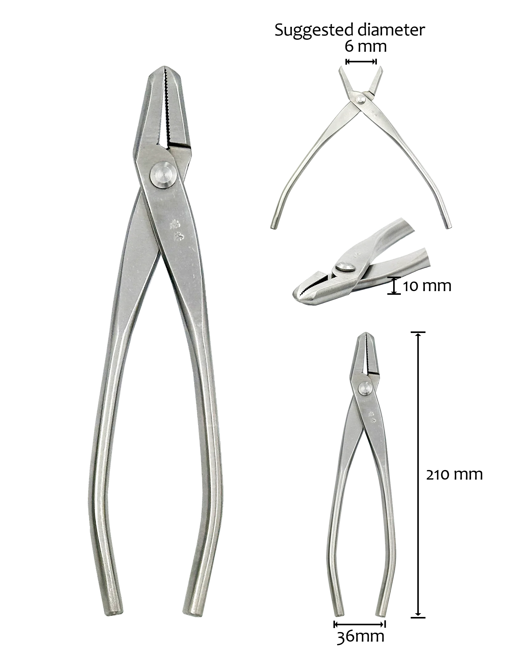 Garden Tools Bonsai Tool Jin Plier 210mm Stainless Steel Made