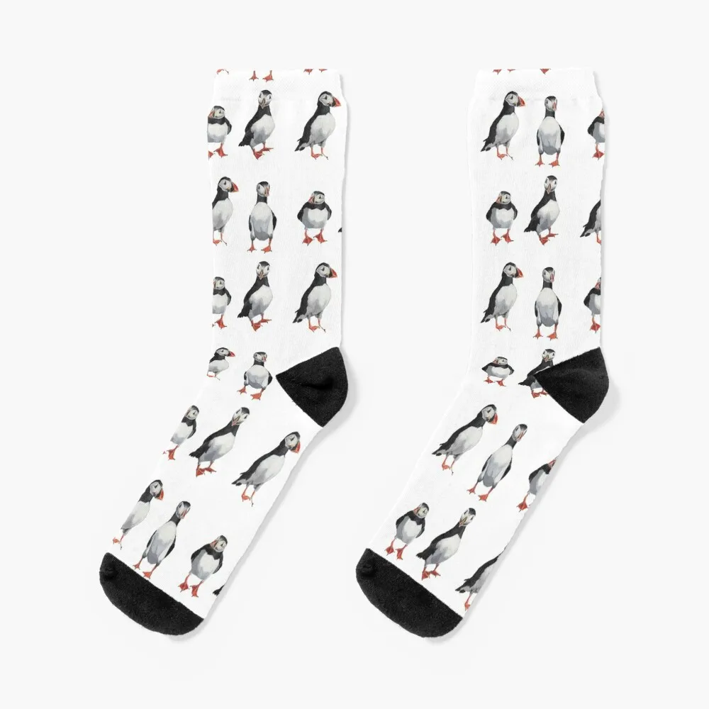 

Носки Puffins, новинка, подарок, Новогодние женские носки, мужские носки