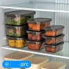 Kitchen Thickened Transparent Sealed Fresh-keeping Box Rectangular Freezer Sorage Box Plastic Microwave Food Grade Storage Box 6