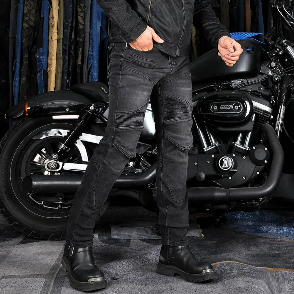 

Защитные брюки для езды на мотоцикле с силикагелем CE Armor Ретро Мотокросс гоночные джинсы мотоциклетные велосипедные брюки