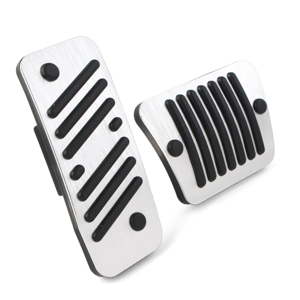 Aluminum Car Gas Fuel Pad Brake Pedal Cover For Jeep Cherokee KL 2014 2015 LHD Only