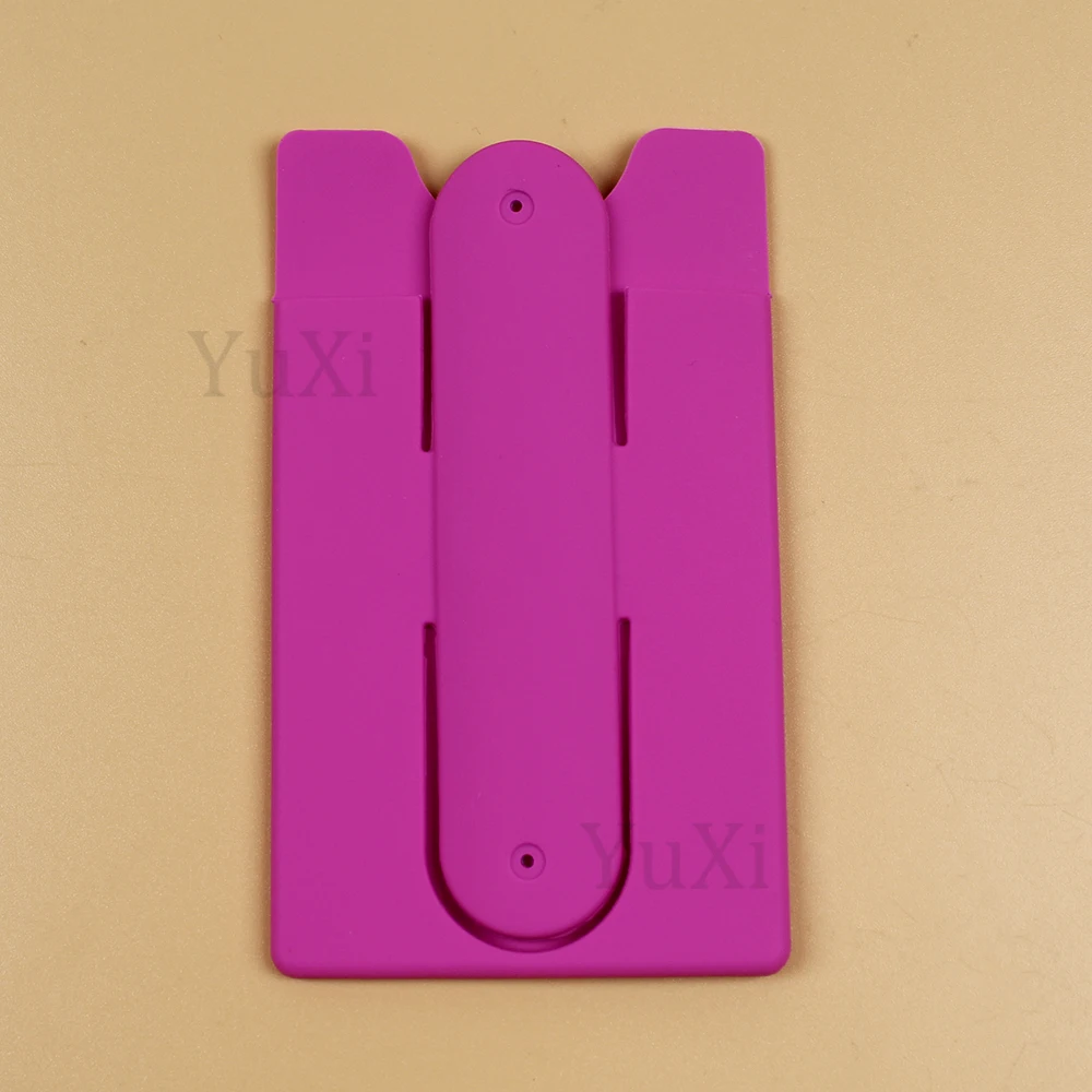 Colorful Silicone Adhesive Phone Wallet & Stand
