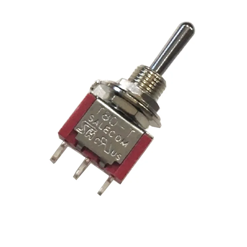 Toggle Switch 5PCS SH T8014B Standard Lever 3Pin One Side Momentary ON-OFF-MOM SPDT Mini