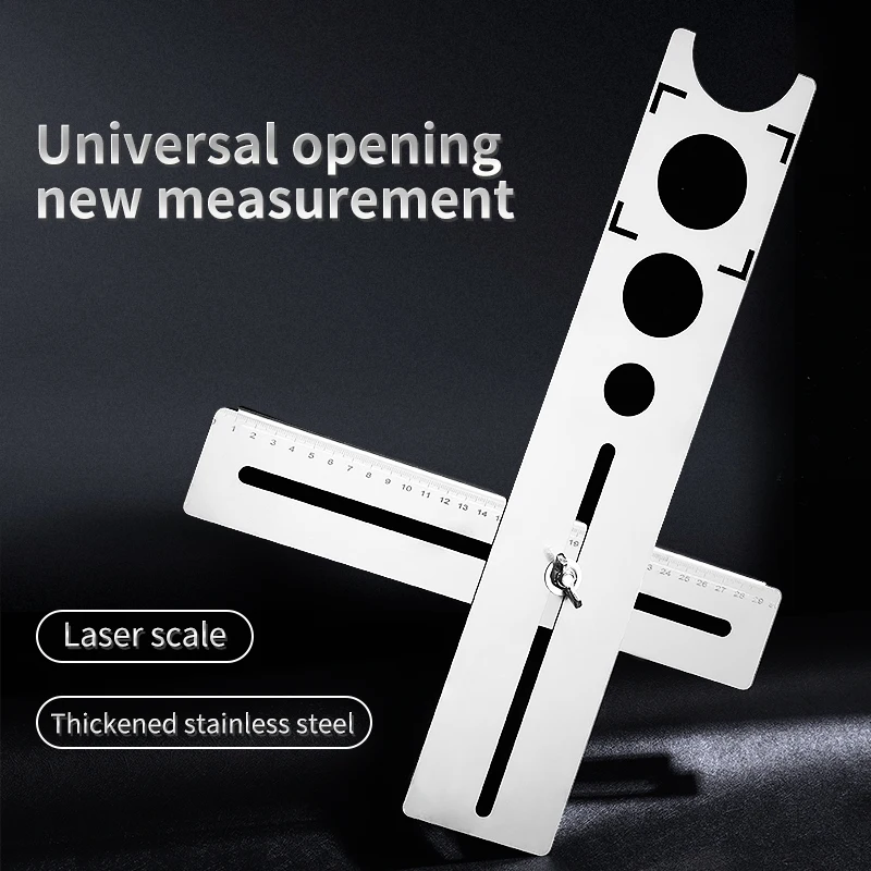 360 Degree Adjustable Universal Tile Marble Glass Ceramic Floor Drilling Hole Tools Hole Opener Locator Position Ruler Puncher