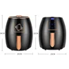 220V 110V 5.5L 1300W High Power Air Fryer Household Large Capacity Electric Fryer Digital Display Touch Screen Knob 3