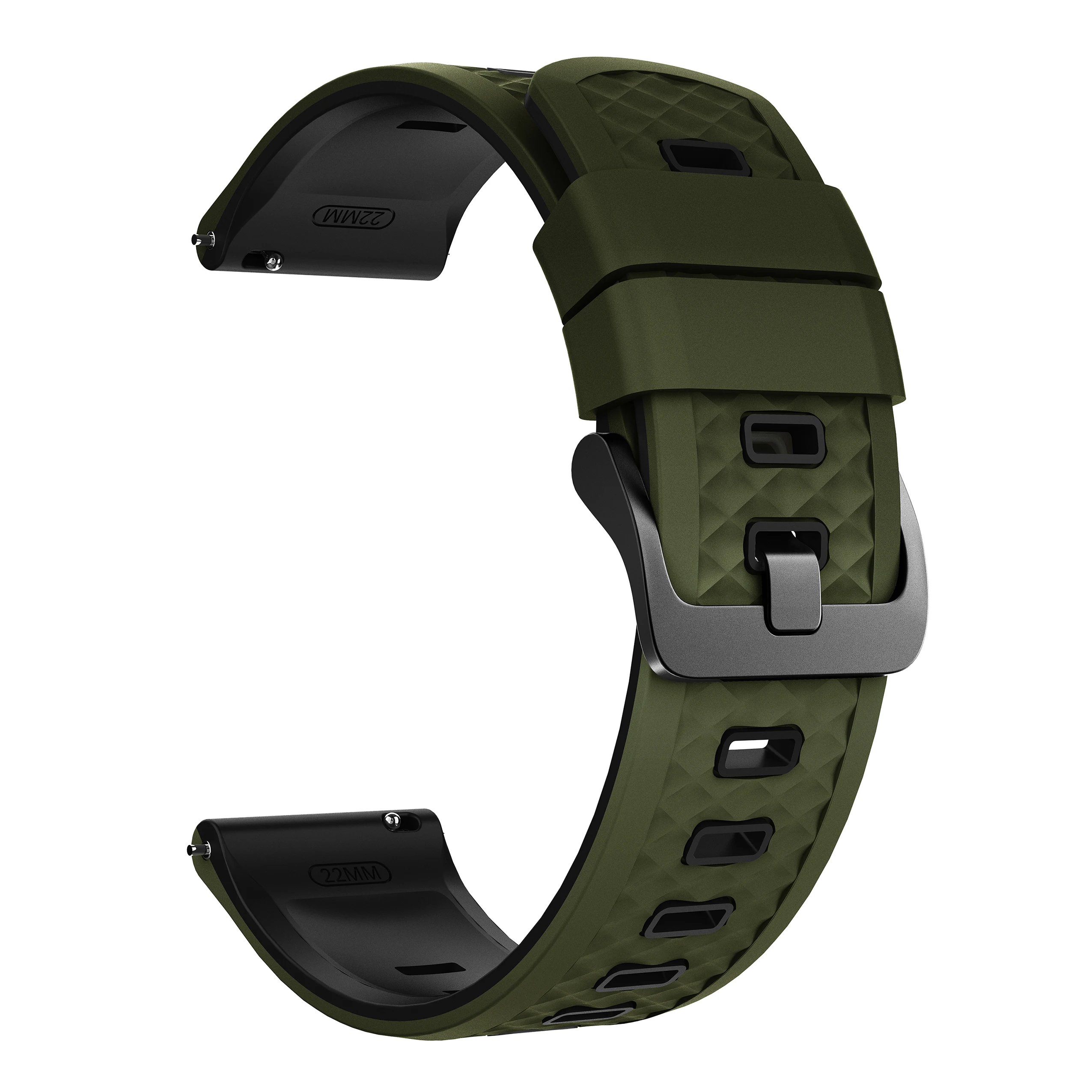 Waterproof Silicone Watch Strap, 22mm - Versatile and Durable Wristband Bracelet Accessory