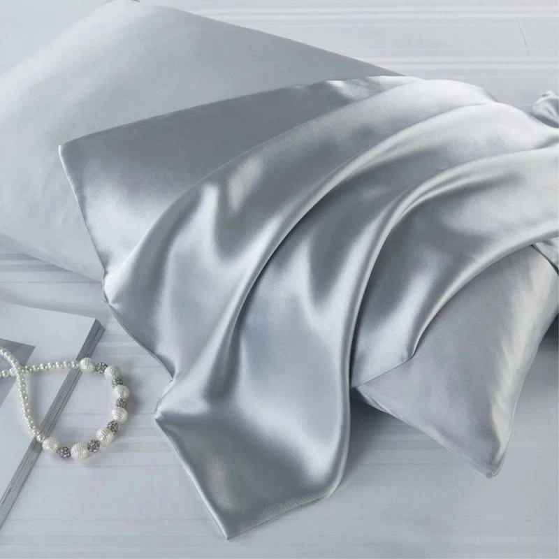 2PCS Silk Pillowcase Pillow Cover Silky Satin Hair Beauty Comfortable Decor Covers 51X66CM