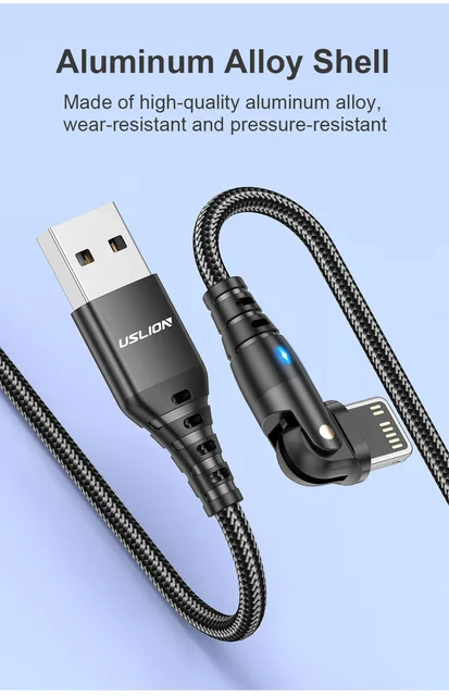 USB Lungo IPhone 14 13 12 Cavo Di Ricarica USB Intrecciato Lungo E Robusto Per Iphone E 1088244 - Foto 10