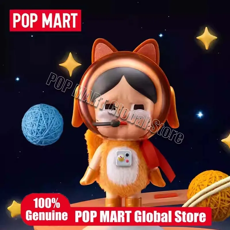 Original POP MART Crybaby SPACE CAT ORANGE figure Series Trendy