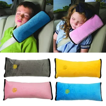 Cinture di sicurezza per auto Copricuscini per bambini Bambini Posizionatore di sonno da viaggio per bambini Proteggi la cintura di sicurezza automatica Regola la spalla del cuscino in peluche