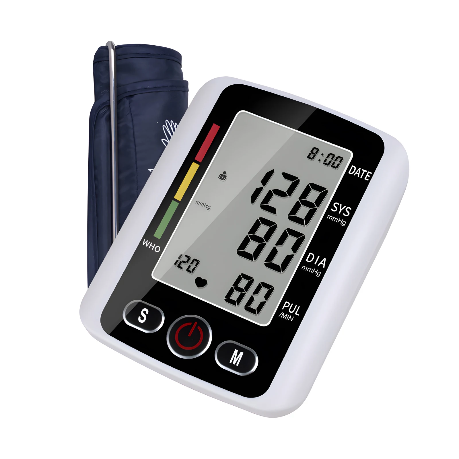 Health Care Digital LCD arm tensiometers Blood Pressure Monitor Heart rate Meter Large Cuff Sphygmomanometer Portable Tonometer