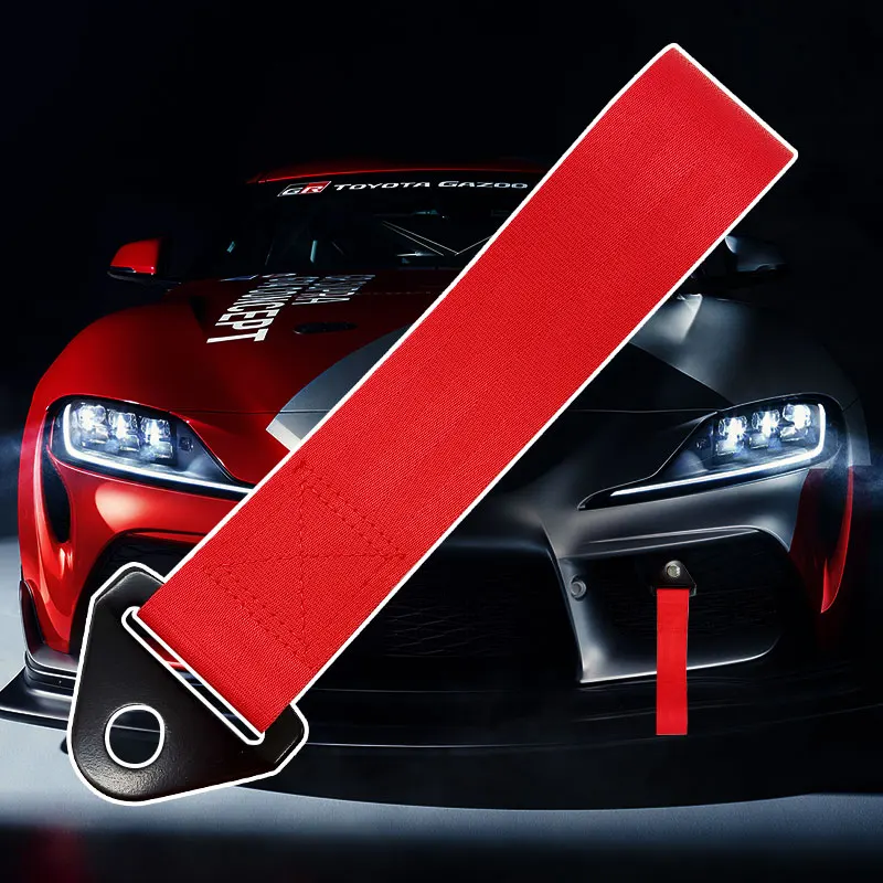 9 Colors Car Styling JDM Style Car Towing Nylon Ropes Hook For Bride Auto Tow Strap Accessories