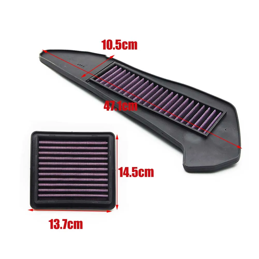 Motorcycle Engine Air Intake Filter Cleaner Element High Flow Non-woven Fabric Air Filter For Yamaha Xmax250 Xmax300 2017-2021 - - Racext 23