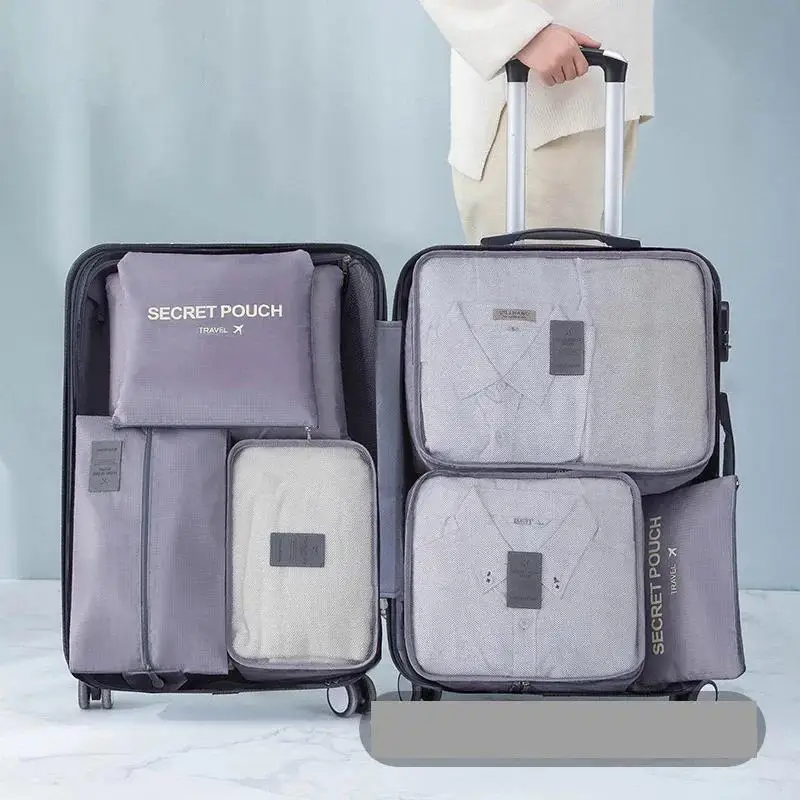 6 PCS Travel Storage Bag Set for Clothes Tidy Organizer Wardrobe Suitcase
