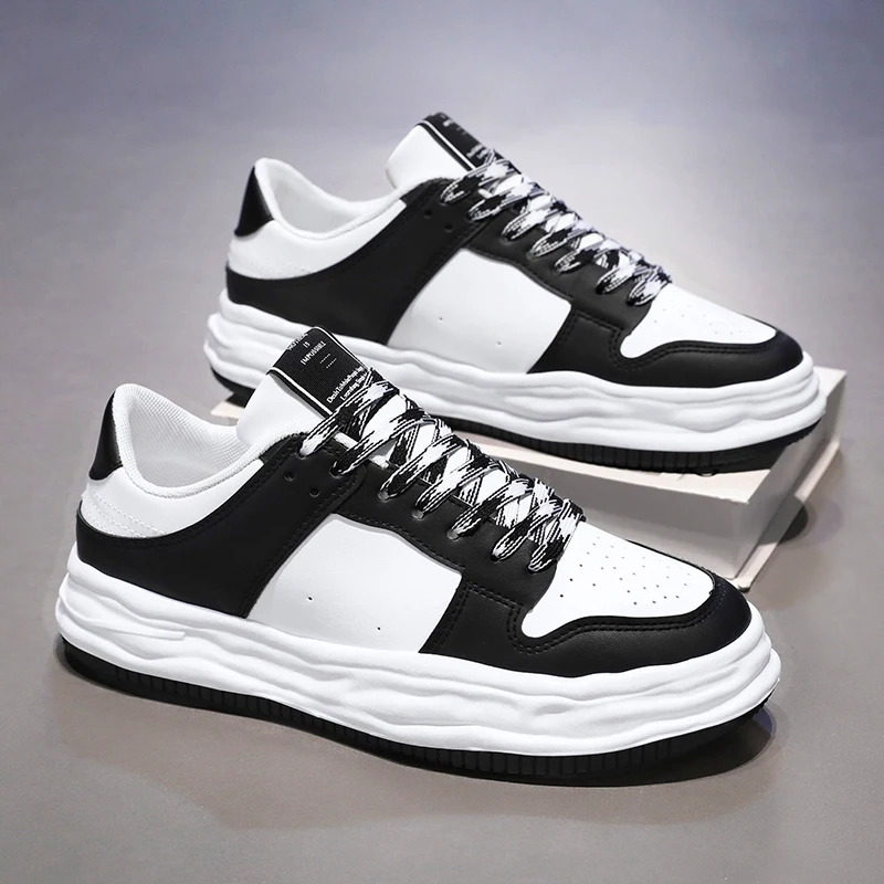 New Male Tennis Shoes Sneakers Men Comfortable Pu Gym Sport Shoes Outdoor Adult Breathable Footwear Running Brand Top