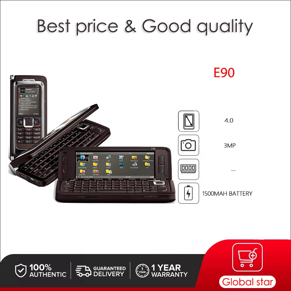 

Оригинальная разблокированная камера E90, двойной экран, Wi-Fi, телефон, русская, Арабская, Иврит Клавиатура, сделано в Финляндии, бесплатная доставка