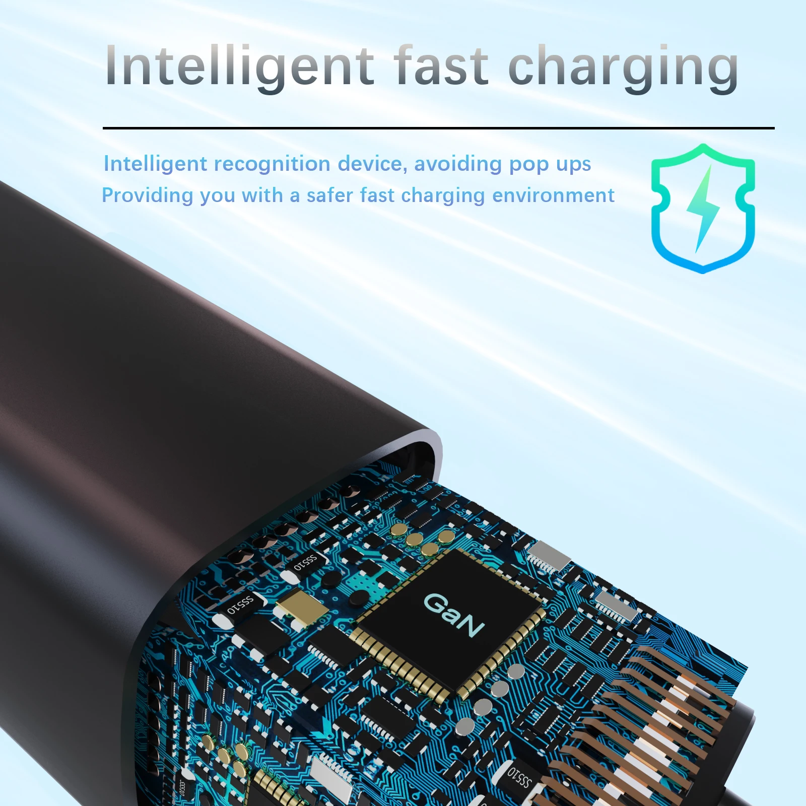 UGOURD 65W GaN Charger type c laptop Fast Charger USB Quick Charge Charger Support QC 4.0 PD3.0 With UK Plug for iPhone Xiaomi