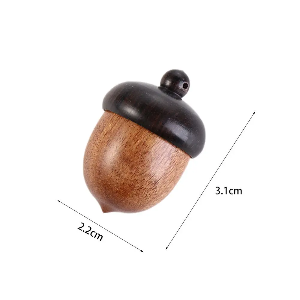 Medicine Pill Container 1pc Solid Wood Pill Box for Outdoor DIY