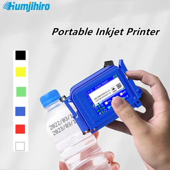 티셔츠 라벨 휴대용 열전사 프린터, QR 바 배치 코드, 날짜 번호, 로고 만료 날짜, 12.7mm 휴대용 잉크젯 프린터