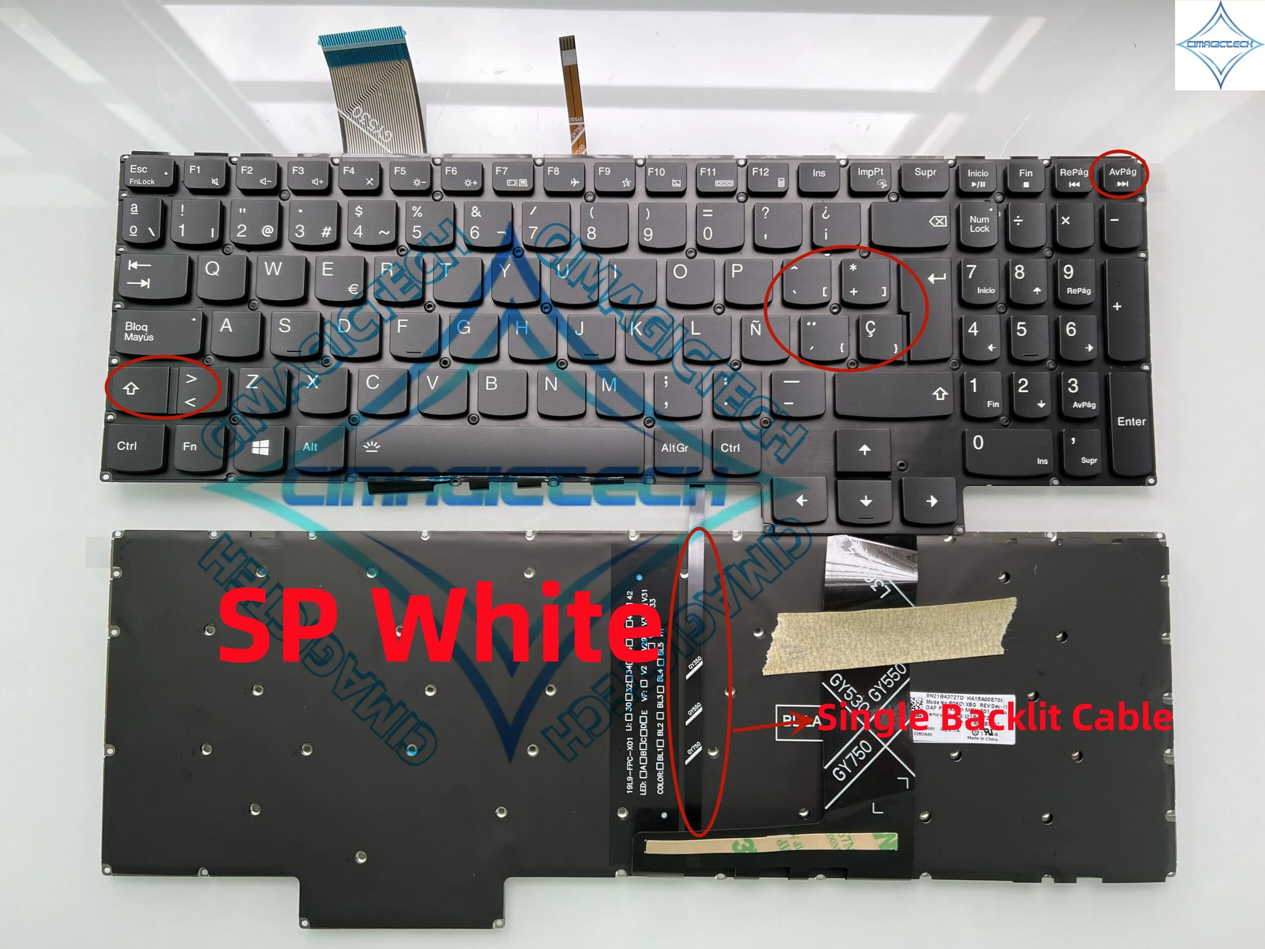 RU SP LA US BR FR PO Lenovo IdeaPad ӿ ξ 3-15IMH05 3 15ARH05 15ACH GY530 GY550 GY570 R7000 Y7000 2020 Ű