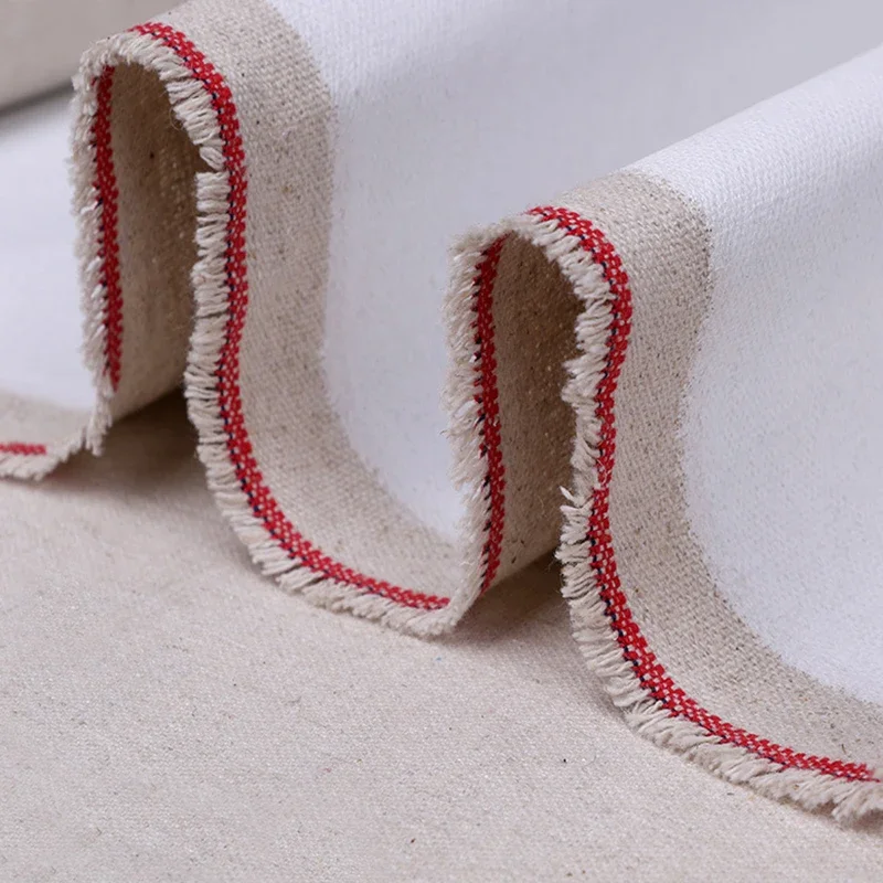 Ginflash 1m Linen Blend Primed Blank Canvas Layer Oil Painting Canvas acrylic painting One Roll ,28/48cm Width