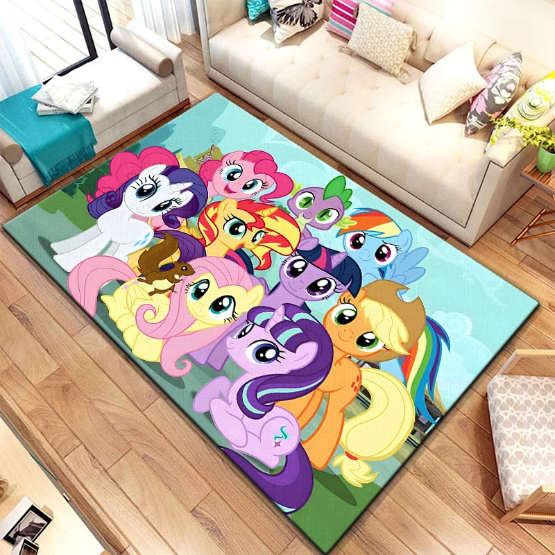 My Little Pony Printed Carpet, Living Room Bedroom Floor Mat Kitchen Mat Bedroom Mat,bedroom Birthday Gift Yoga Mat,Carpet