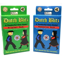 Dutch Blitz Original And Expansion Pack Set Card Game Combine Packs To Play With Up To 8 Players Great Family Game