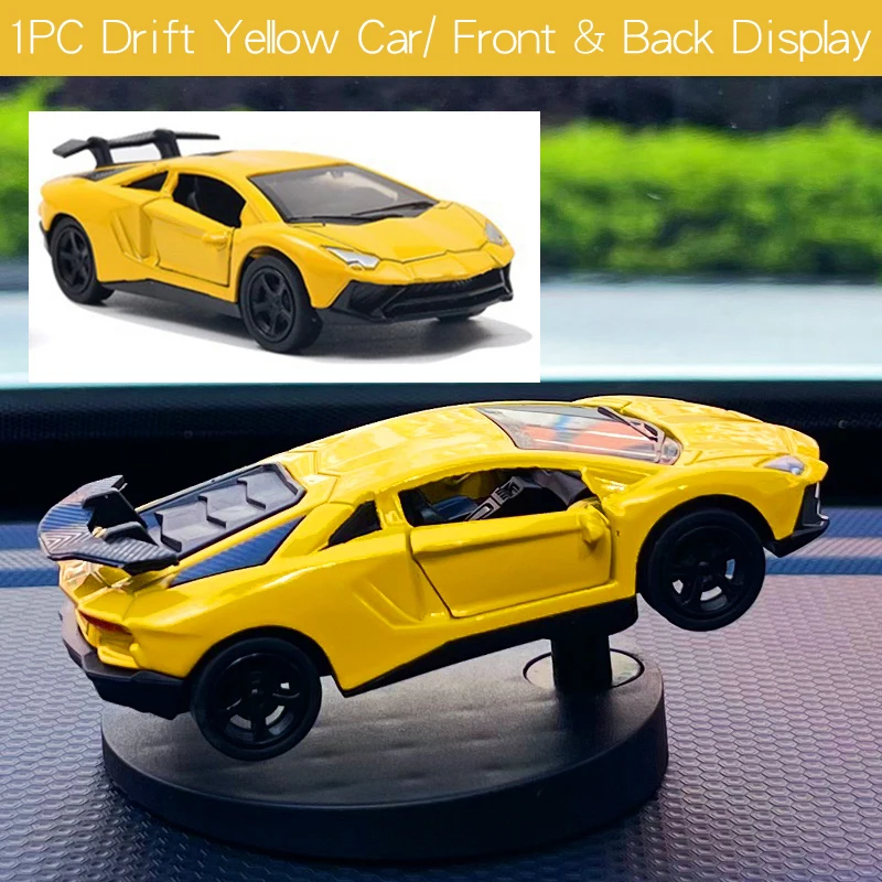 Dynamic Drift Car Dashboard Ornament - Sleek Sports Race Decor