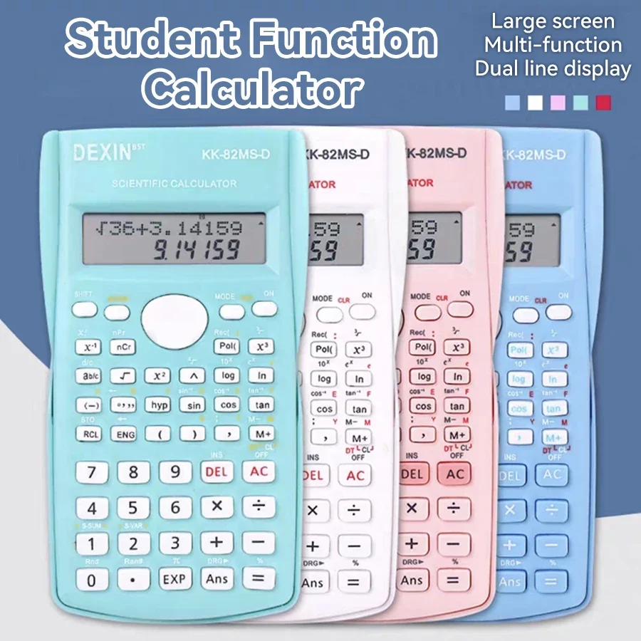 

Multifunctional Scientific Calculator Student Simple Portable Big Screen Function Calculator Stationery School Office Supplies