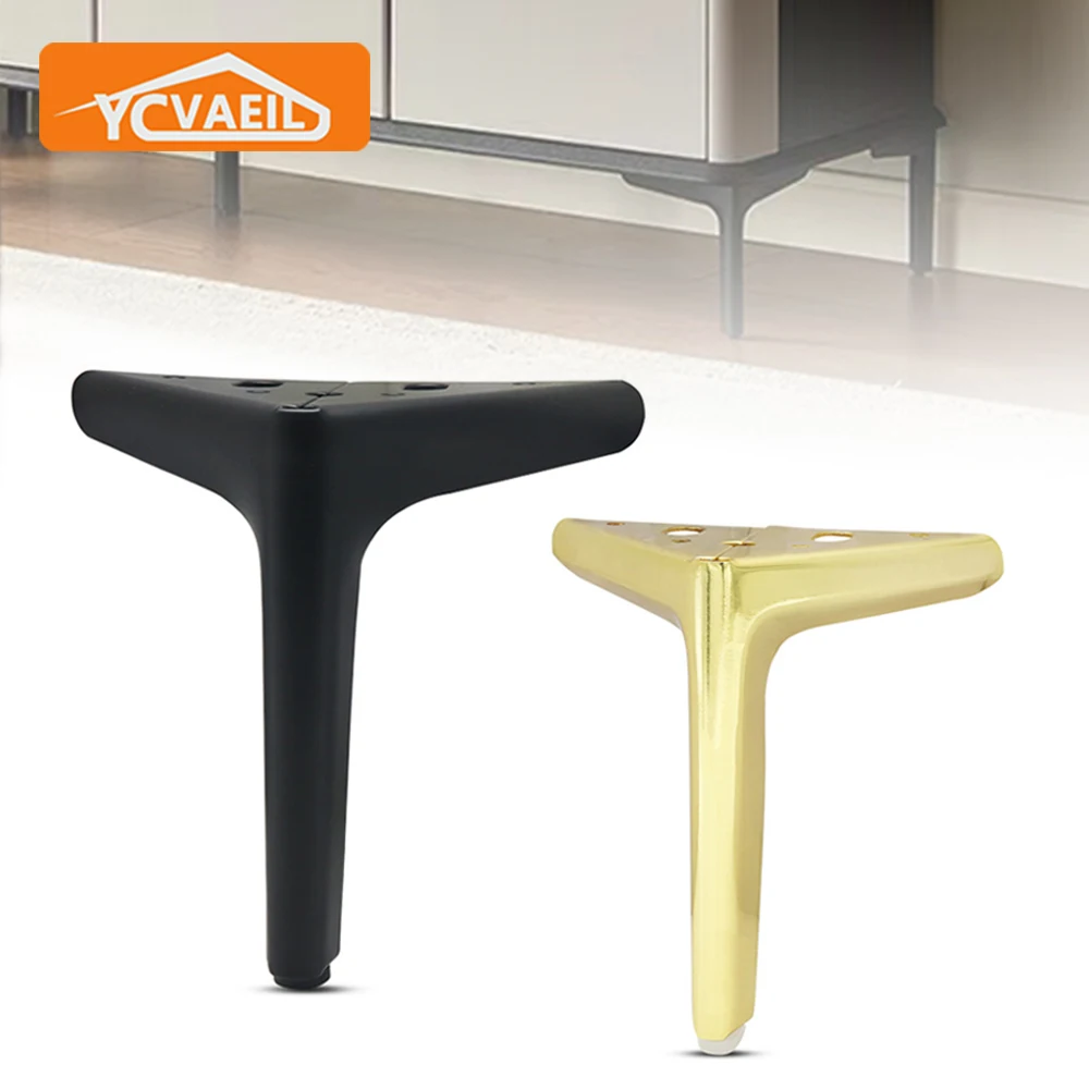

4Pcs Sofa Legs Metal Furniture Legs for Hardware Replacement Coffee Table Bedside Cabinet Foot Support Feet Height 12/15CM