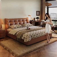 Lit Simple européen Design de beauté plancher nordique château de beauté de luxe lit moderne chambre enfants Letto Matrimoniale meubles 6