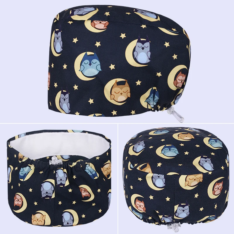 

Premium Medical Scrub Cap Cotton Moisture Wicking Dentist Hats Breathable Pet Shop Nursing Hats Top-Quality Surgical Hat K990