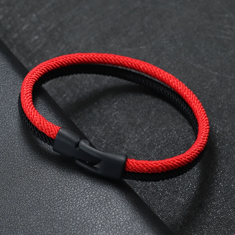 Blue Yellow Rope Bangle Men Viking Pulseira Masculino