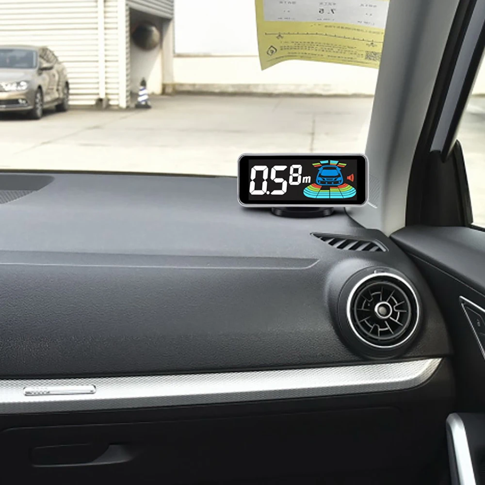 4 Stück/6 Stück/8 Stück Sonden Hinterradsystem Parksensor-Kit LCD-Display Auto-Entfernungserkennung Tonwarnung Buzze – Detail 6
