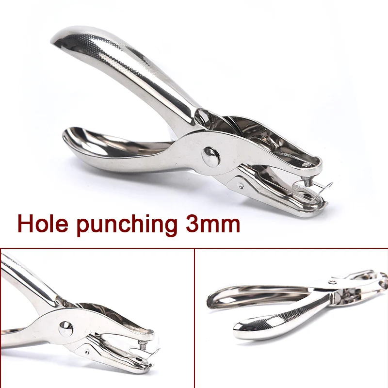 핸드 헬드 종이 펀처, 카드 제작 수공예 도구, DIY, 단일 구멍, 3mm