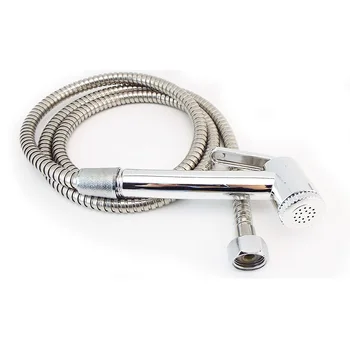휴대용 ABS 화장실 욕실 비데 항문 샤워 분무기 헤드 스프레이 호스, 용수 엉덩이 청소 튜브 수도꼭지, 1.5m, 2m 상품 이미지