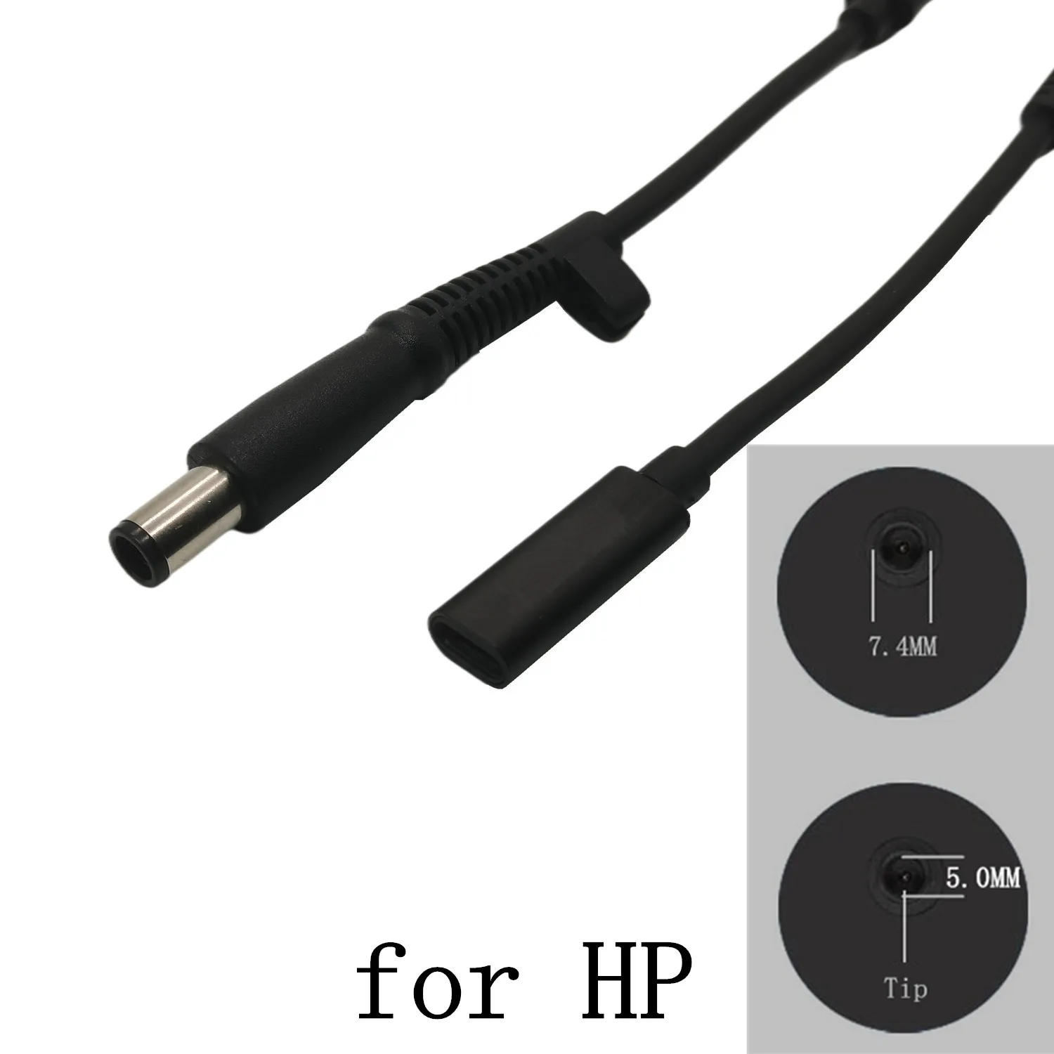 

Type C to DC7.4*5.0 mm PD 65W Power Adapter Converter 7.4*0.6mm DC Plug Connector Cable Cord For HP Laptop Charger