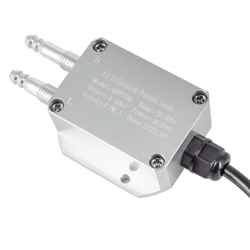 Differential Pressure Transmitter For Air 4-20MA 0-10V 0-5V DC 24V Wind Pressure Transmitter -10-10Kpa Air