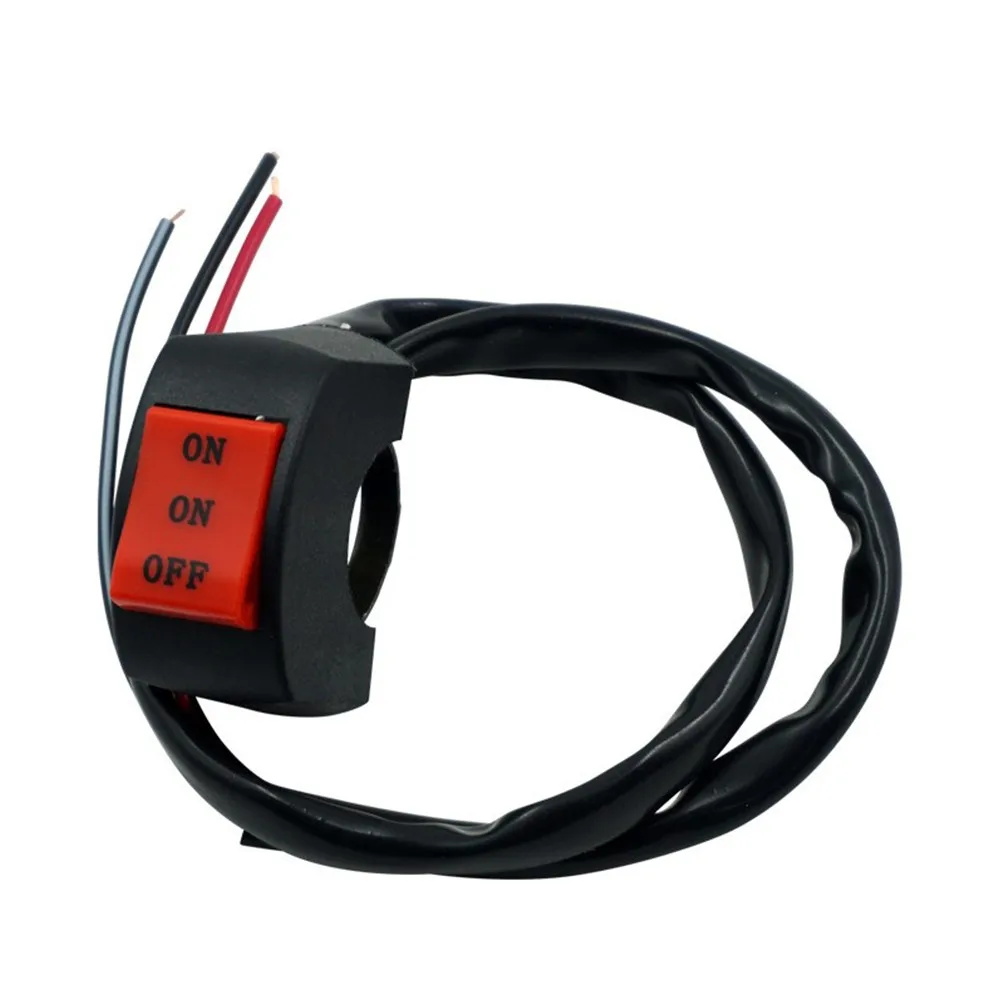 

1X ABS + металлический мотоциклетный фонарь заднего и ближнего света, фара дальнего и ближнего света, переключатель света для вождения, аксессуары для мотоциклетных кнопок