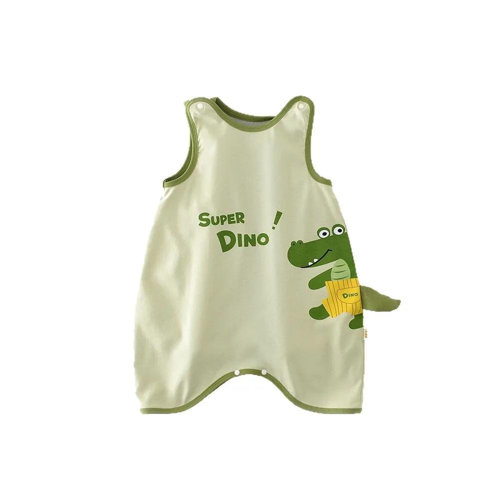 Cotton Baby Romper Summer Cartoon Crocodile Nightwear
