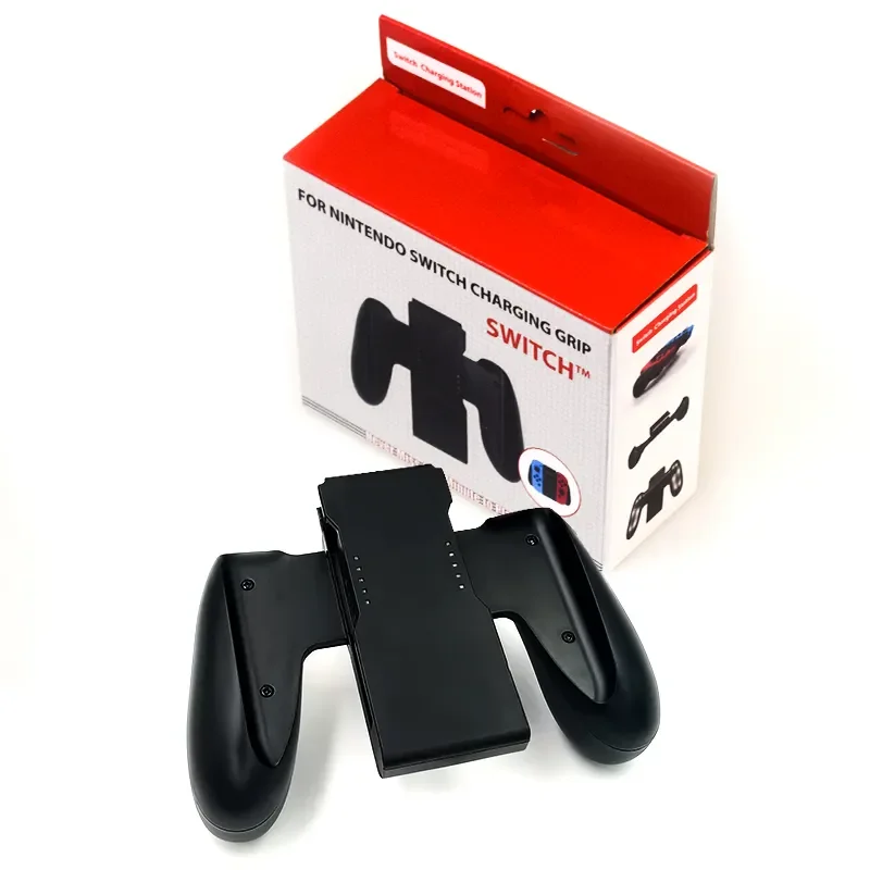 【No-profit】 DATA FROG Grip Handle Charging Dock Station Charger Chargeable Stand For Nintendo Switch OLED Joy Pad Handle Controller Charger.