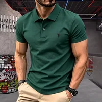 Polo homme haut de gamme 100 % polyester à manches courtes, collection été 2026, broderie poney, style golf, t-shirt décontracté de luxe 4