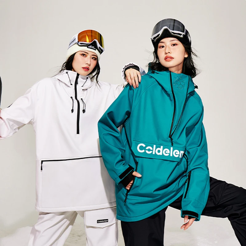 Winter Ski Hoodie Jacket Snowboarding Skiing Jacket Men Women Outdoor Waterproof
