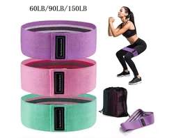 Fabric Resistance Bands for Glute and Thigh Workouts - Set of 3 Fitness Loops (3PCS)