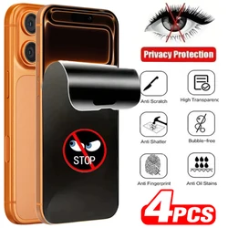 Pack of Anti - Spy Privacy Screen Protectors - Soft Hydrogel Films - 3Pcs (For iPhone 17 Pro)