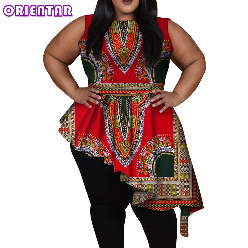 Tops africanos clásicos para mujer, camisa Africana Dashiki, blusa tradicional africana con estampado de cera algodón, blusas Bazin Riche WY6045|Ropa africana| - AliExpress