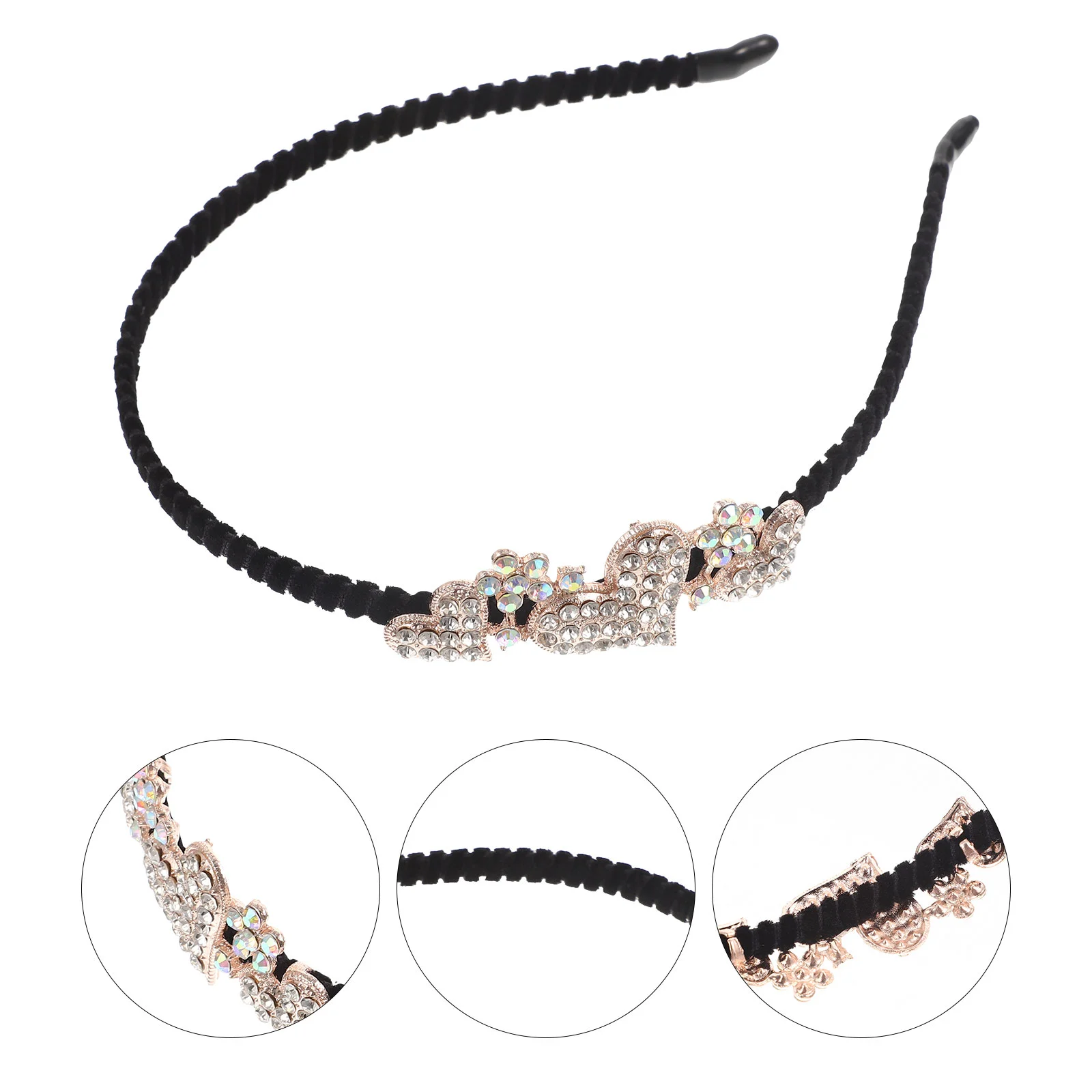 

Elegant Hair Band Non-Slip Headpiece Fashionable Headdress Wedding Headband