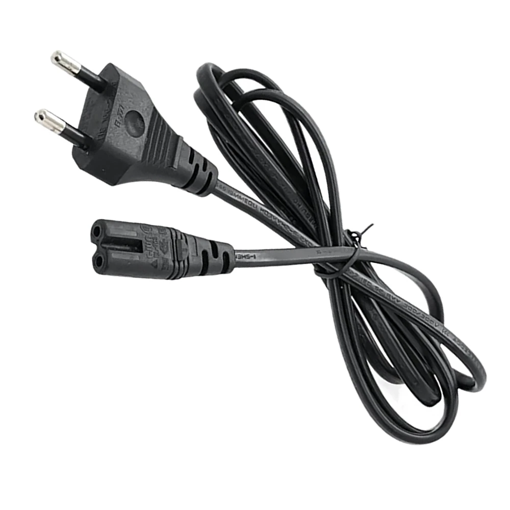 X12A Universal Power Cable 1.5M 2-Hole Charging Cable 8-Character Tail for LED LCD TV Samsung Printer Power Cord EU Plug