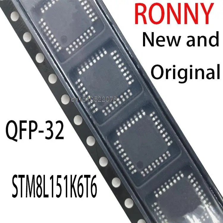 

QFP-32 STM8L151 K6T6, STM8L151K6T6, 10 шт.